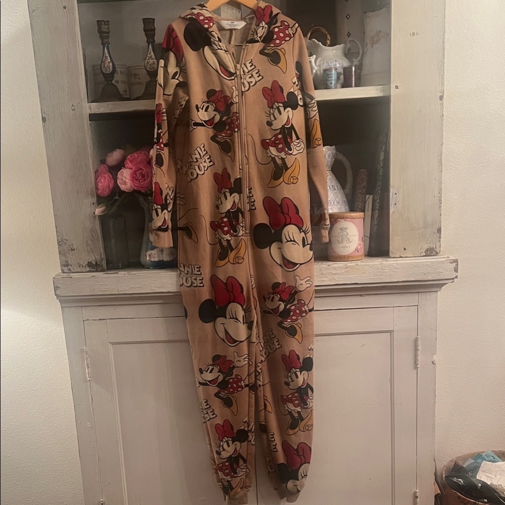 H&M Kids Hooded Full Length Pajamas Mickey Mouse Disney Size 8/10 sold out !!!